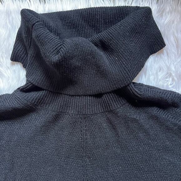 Autumn Daze Black Cowl Neck Long Sleeve Sweater Dress size M - Picture 7 of 10